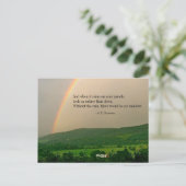 Carte Postale Scène Rainbow Inspirationnelle et (en option) PC (Debout devant)