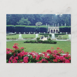 Carte Postale Scène rouge du balcon véranda, Longwood Gard