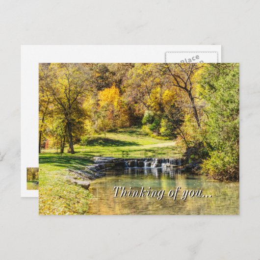 Carte Postale Scène sereine à Dogwood Creek en pensant à toi (Devant / Derrière)