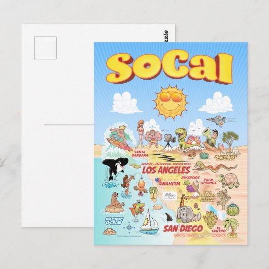 Carte Postale Scène SoCal (Devant / Derrière)