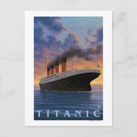 Carte Postale Scène Titanic Ligne étoile blanche (Devant)