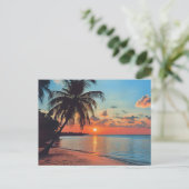 Carte Postale Scène Tropical Sunset Beach (Debout devant)