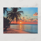Carte Postale Scène Tropical Sunset Beach (Devant)