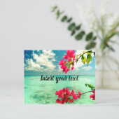 Carte Postale Scène tropicale personnalisable (Debout devant)