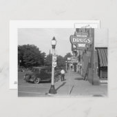 Carte Postale Scène Urbana, Ohio, 1938 (Devant / Derrière)