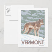 Carte Postale Scène VermontWolf (Devant / Derrière)