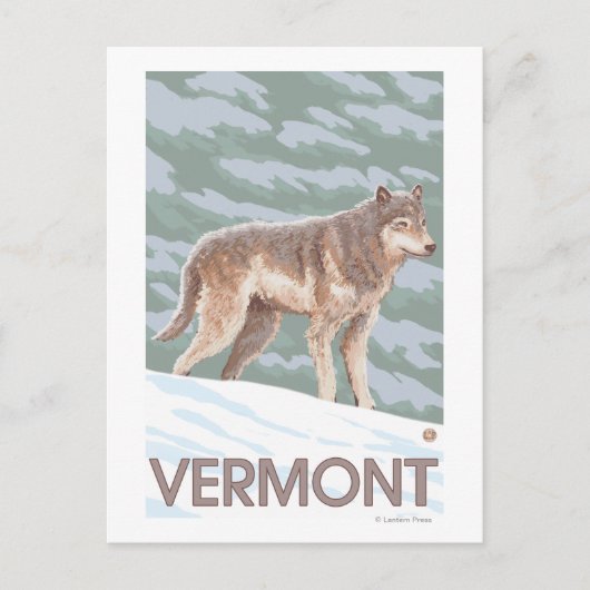 Carte Postale Scène VermontWolf (Devant)