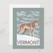 Carte Postale Scène VermontWolf (Devant / Derrière)