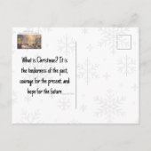 Carte Postale Scène victorienne de rue de Noël (Dos)