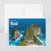 Carte postale Scenery - Nusa Penida Bali Indonésie (Devant / Derrière)