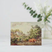 Carte Postale Scènes américaines de ferme (Debout devant)