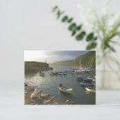 Carte Postale Scènes anglaises, Clovelly Harbour Devon, (Debout devant)