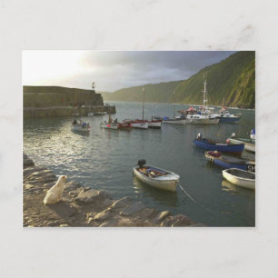 Carte Postale Scènes anglaises, Clovelly Harbour Devon,
