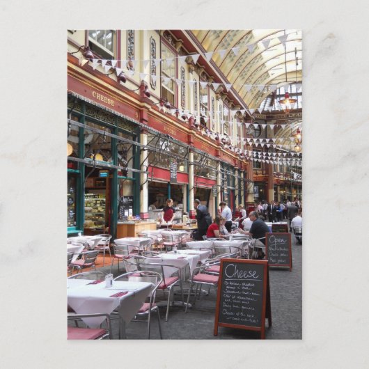 Carte Postale Scènes anglaises, Marché Leadenhall, Londres (Devant)