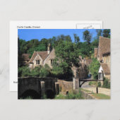 Carte Postale Scènes anglaises, village du château de Corfe, Dor (Devant / Derrière)