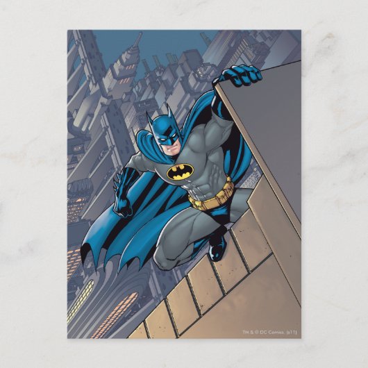 Carte Postale Scènes Batman - Suspendu de la haie (Devant)