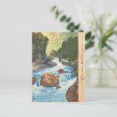 Carte Postale Scènes dans les Alpes japonaises, Kurobe River Yos (Debout devant)