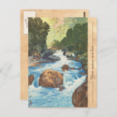 Carte Postale Scènes dans les Alpes japonaises, Kurobe River Yos (Devant / Derrière)