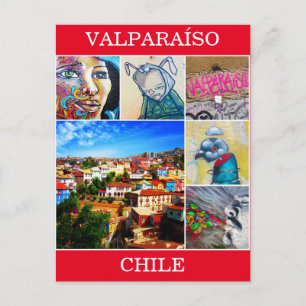 Carte Postale scènes d'art valparaíso