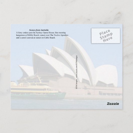 Carte Postale Scènes d'Australie (Dos)