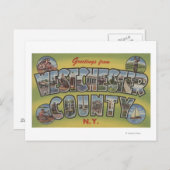 Carte Postale Scènes de grandes lettres - Comté de Westchester,  (Devant / Derrière)