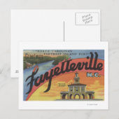 Carte Postale Scènes de grandes lettres - Fayetteville, NC (Devant / Derrière)