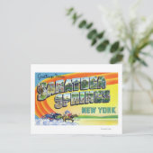 Carte Postale Scènes de grandes lettres - Salutations de (Debout devant)