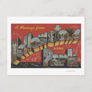 Carte Postale Scènes de grandes lettres - Yellowstone Nat'l Park