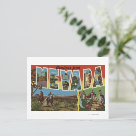 Carte Postale Scènes de lettres géantes du NevadaNevada 2 (Debout devant)