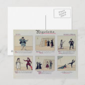 Carte Postale Scènes de l'opéra "Rigoletto" (Devant / Derrière)