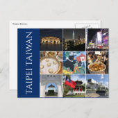 Carte Postale scènes de taipei taiwan (Devant / Derrière)