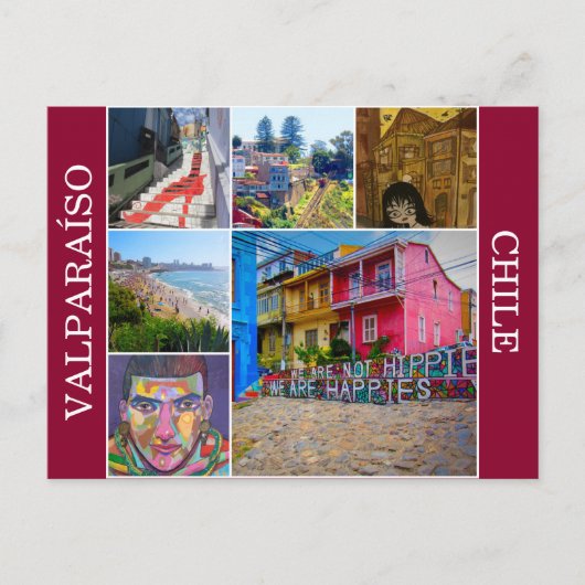 Carte Postale scènes de valparaíso (Devant)