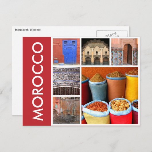 Carte Postale scènes du maroc (Devant / Derrière)