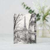 Carte Postale Scènes Paris dessinées à la main (Debout devant)