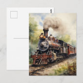 Carte Postale Scenic Landscape a Victorian Train (Devant / Derrière)