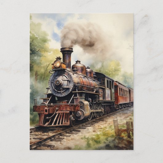 Carte Postale Scenic Landscape a Victorian Train (Devant)