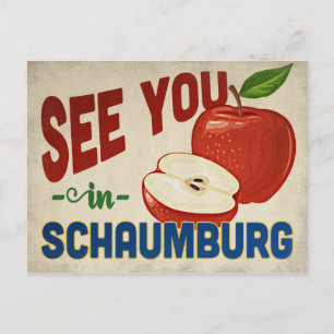 Carte Postale Schaumburg Illinois Apple - Vintage voyage