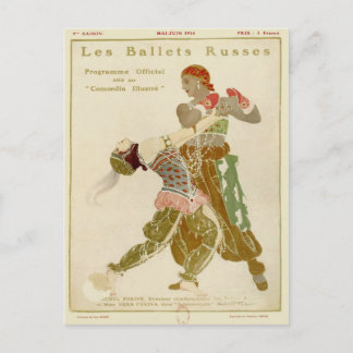 Carte Postale Schéhérazade, Léon Bakst & Ballets Russes