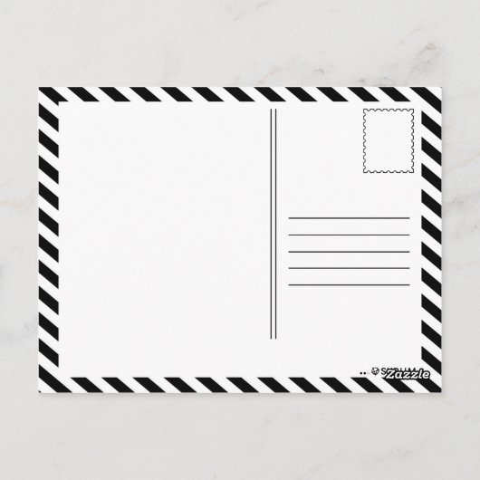 Carte Postale schéma de bloc maroon (Dos)