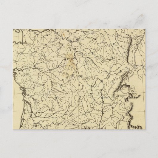 Carte Postale Schéma de la France (Devant)