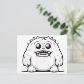 Carte Postale Schéma de monstre Petit (Debout devant)