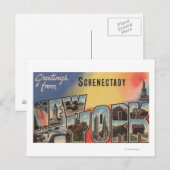 Carte Postale Schenectady, New York - Scènes de grandes lettres (Devant / Derrière)