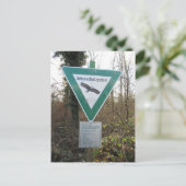 Carte Postale Schild Naturschutzgebiet (Debout devant)