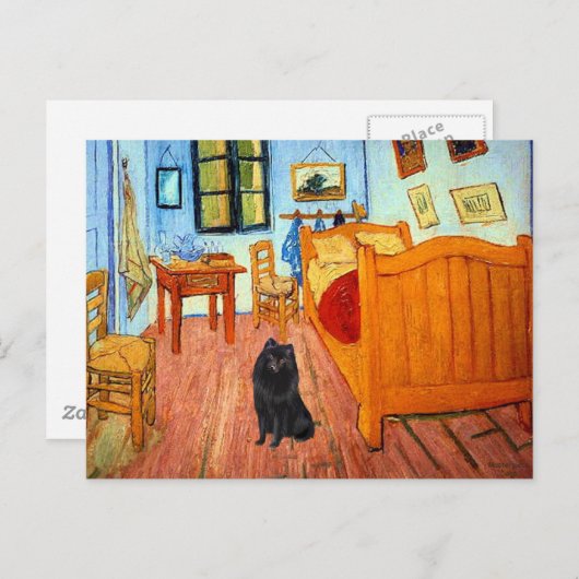 Carte Postale Schipperke 2 - Chambre à Arles (Devant / Derrière)
