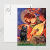 Carte Postale Schipperke 5 - Ange à la mandoline (Devant / Derrière)