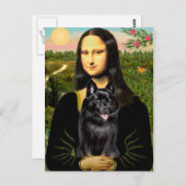 Carte Postale Schipperke 7 - Mona Lisa (Devant / Derrière)