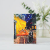 Carte Postale Schipperke 7 - Terrace Café (Debout devant)