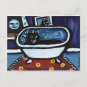 Carte Postale Schipperke bain lunique (Devant)