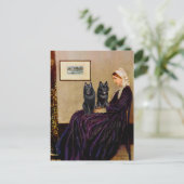 Carte Postale Schipperkes (deux) - La mère de Whsitler (Debout devant)