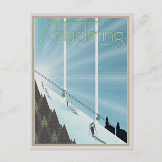 Carte Postale Schladming Vintage/Retro Reklame (Devant)